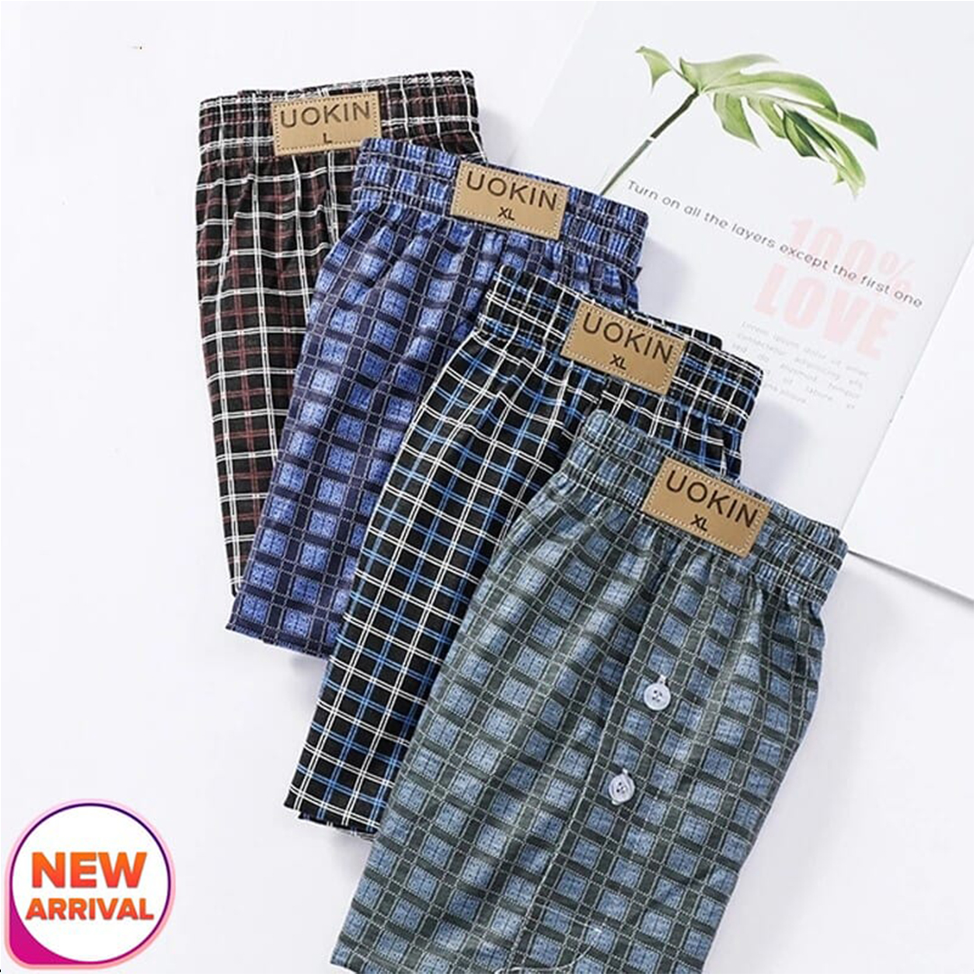 Pack Of 4 Men Breathable Cool Loose Boxer(Color May Vary) By Arushi