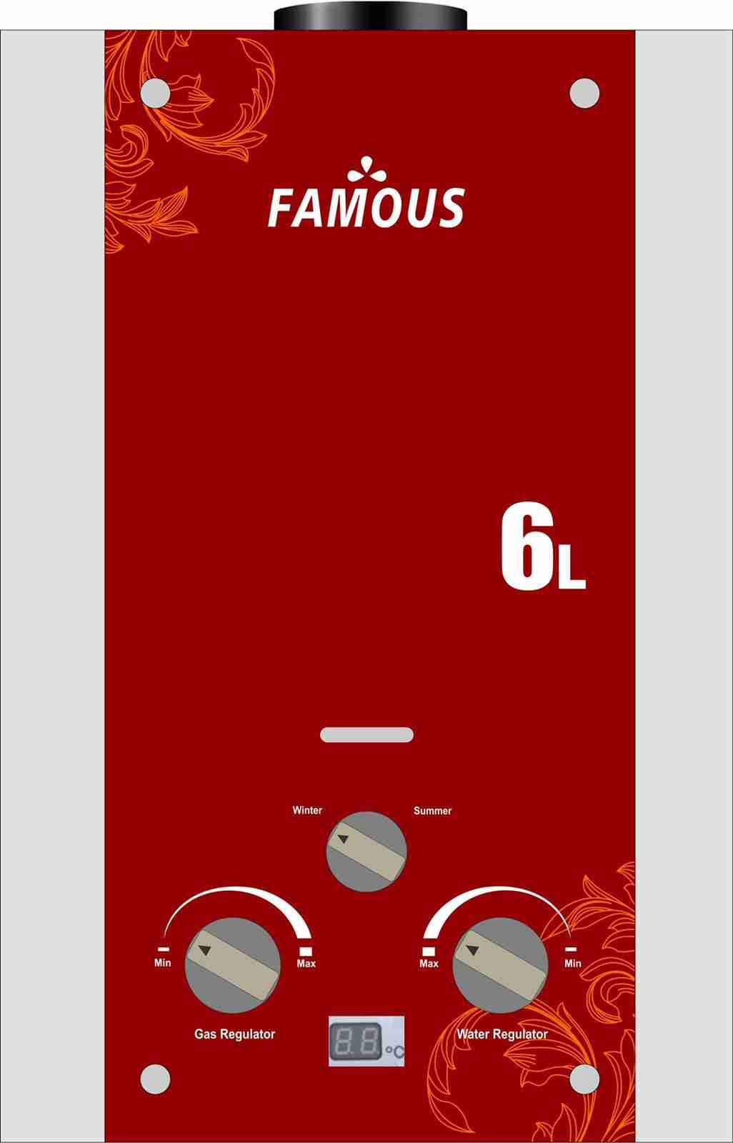 Famous Quick With Glass Panel Gas Geyser