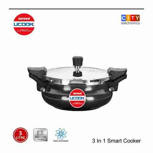 United Smart 3 in 1 Pressure Cooker (Induction Base)