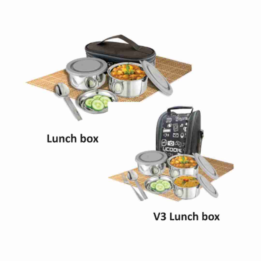 UCOOK Executive SS Insulated V3 Lunch Box set of 3