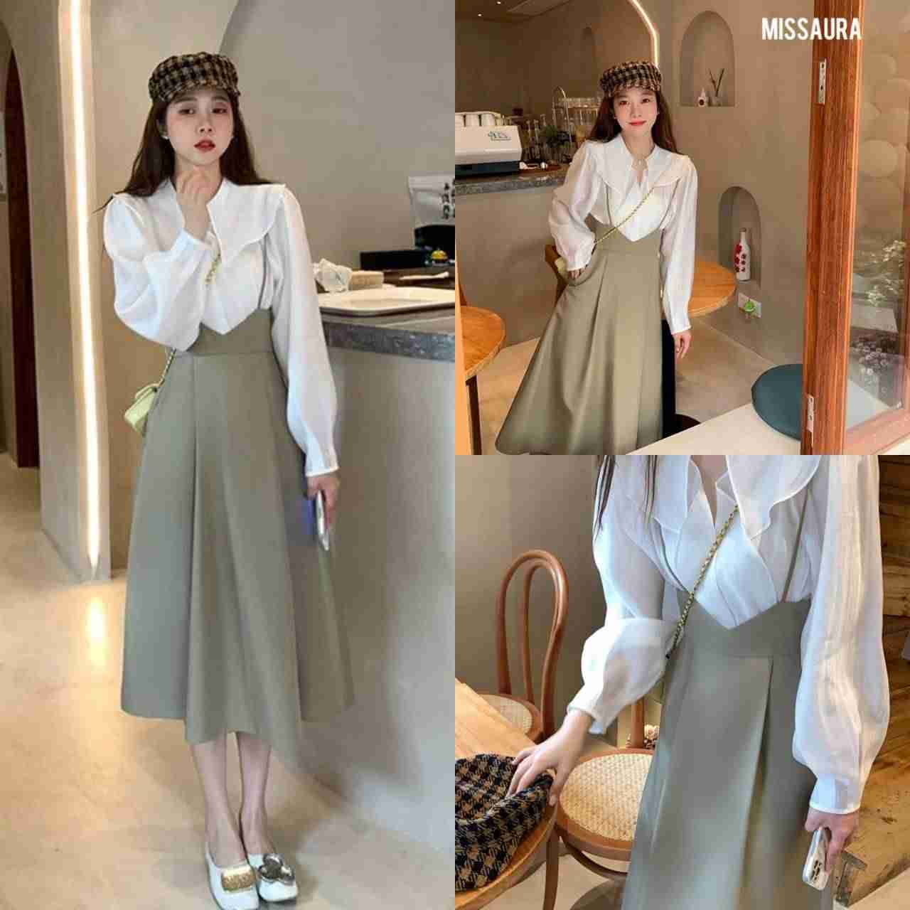 Ladies Two-piece Long Dress