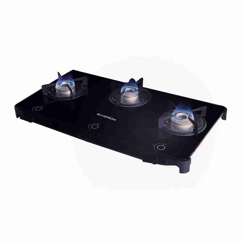 CG Meridia 3 Burner Glasstop Gas Stove - CGMRGS302H