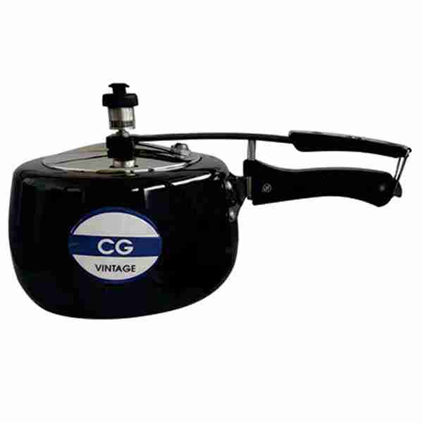CG Vintage 3 Ltr Hard Anodised Induction Base Aluminium Pressure Cooker-Vintage 3 Ltr H. A with IB