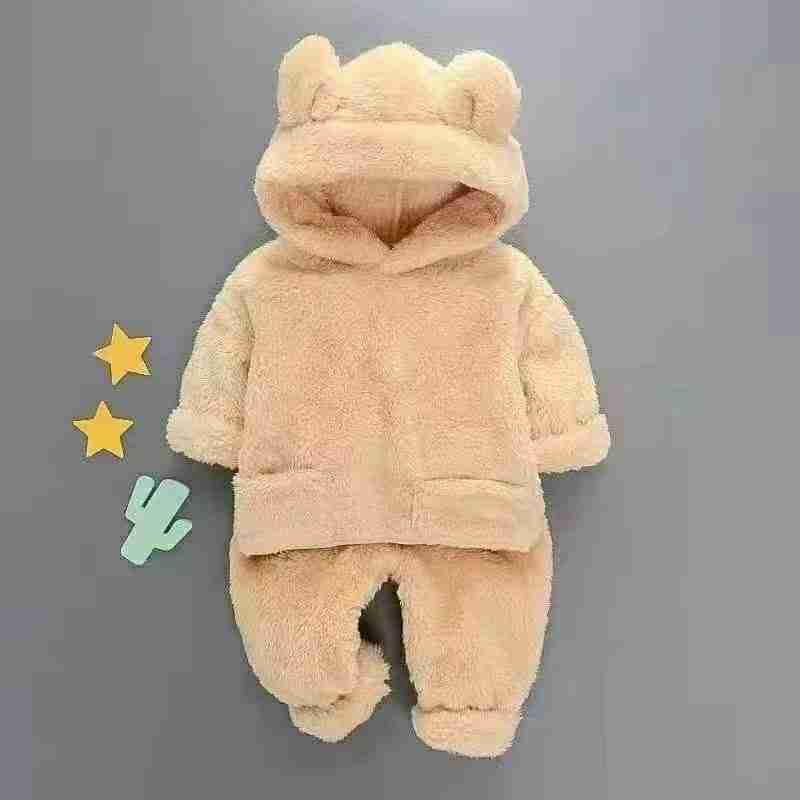 Fur Hoodie Set for For Baby Boy (1-4 years)