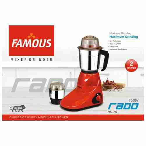 Famous Mixer Grinder (Rado Metalic)