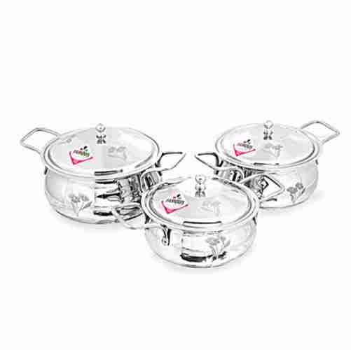 Famous Steel Hotcase (Handi) 2200 ml