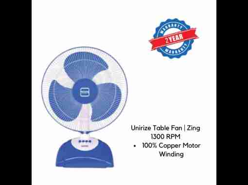 Unirize Table Fan | Zing 1300 RPM