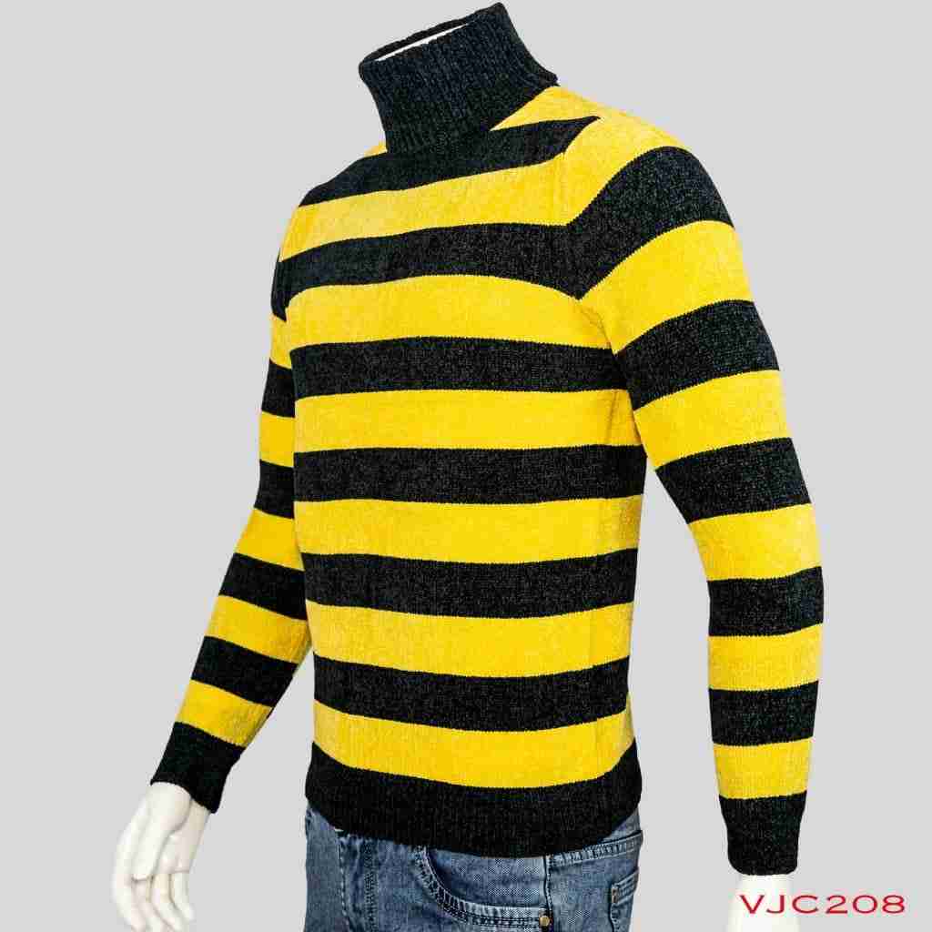 Woolen Round Neck Lining Design Warm Sweater For Men (VJC208)