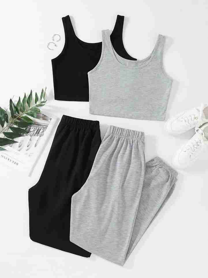 2 Pack Solid Tank & 2 Pack Solid Waist