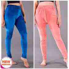 Combo Of 2 Winter Soft Velvet Fleece Leggings Sweatpants For Women By Arushi