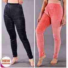 Combo Of 2 Winter Soft Velvet Fleece Leggings Sweatpants For Women By Arushi