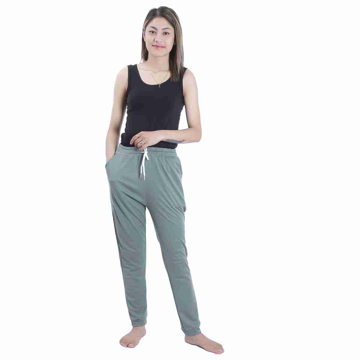 Solid Side Stripe Joggers For Women