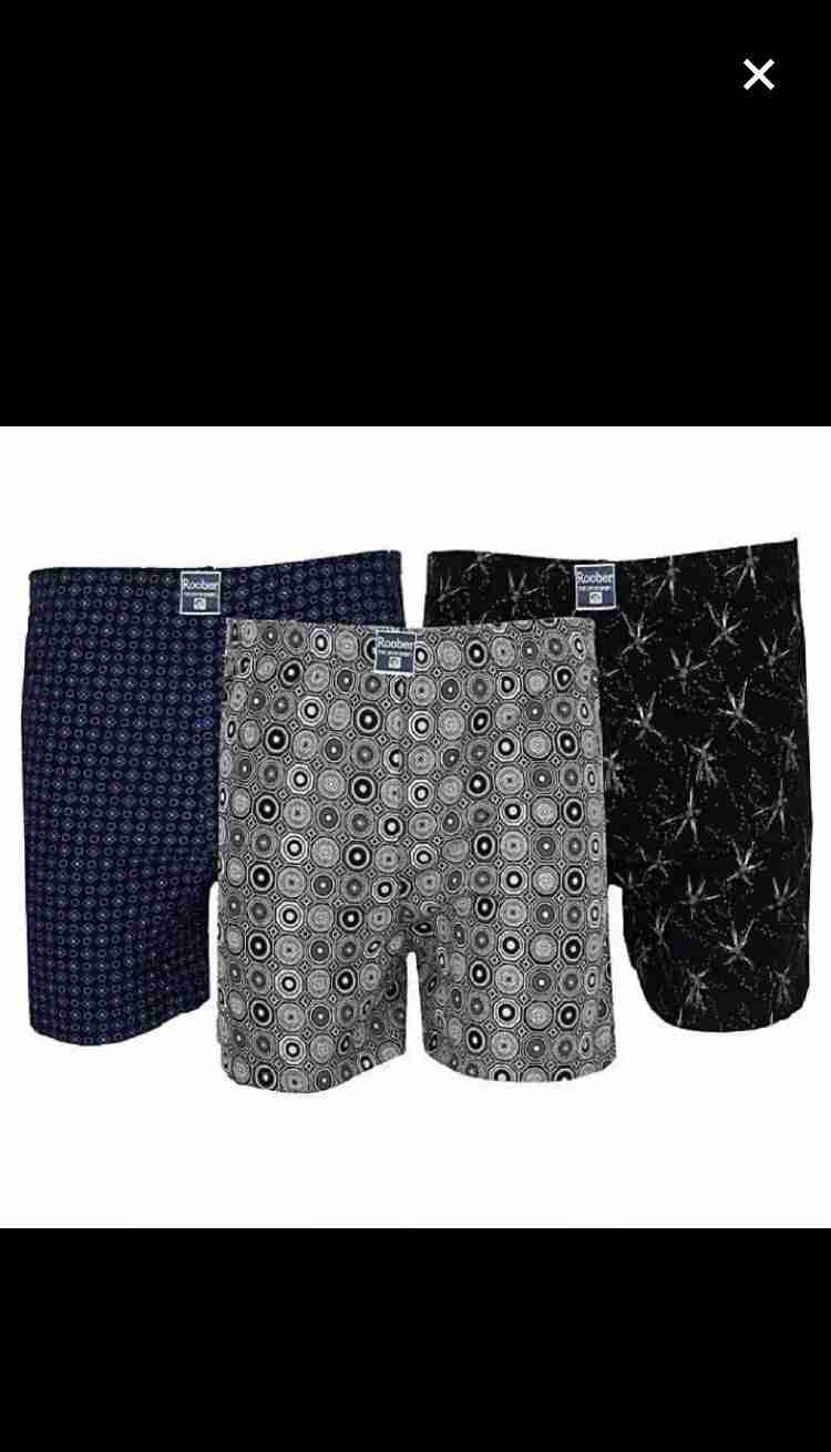 Robber Boxer For Men Cotton Pack Of 3 (COLOR MAY VARY )