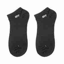 White/Black Ufc Solid Ankle Socks For Men - Set Of 2