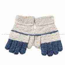 Pack Of 3 Winter Ribbed Knitted Full Fingered Classic Basic Thicken Lining Mittens Thermal Wrist Gloves By Arushi