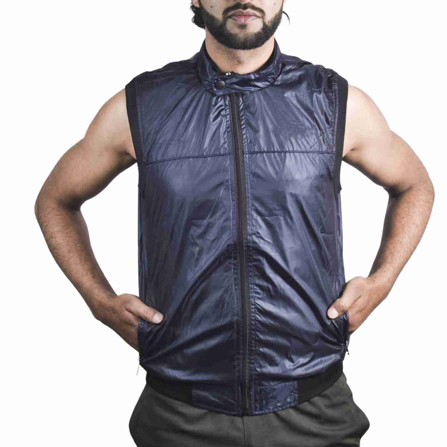 Waterproof and Windproof Jackets For Men Windcheater Half Jacket By Arushi