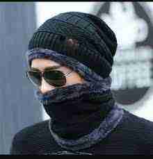 Combo Offer New Winter Cap Topi And Neck Warmer For Men By Arushi