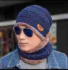 Combo Offer New Winter Cap Topi And Neck Warmer For Men By Arushi
