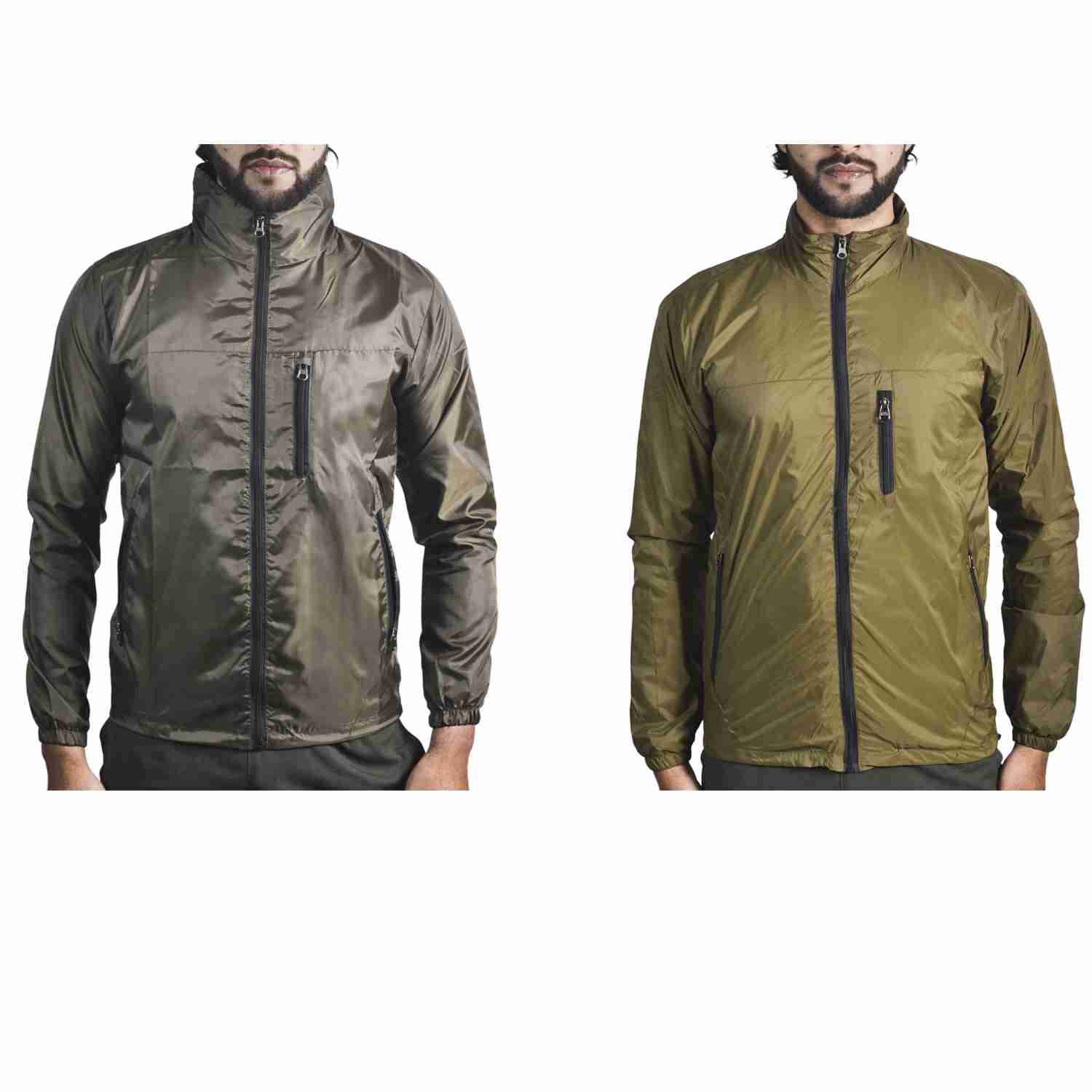 Set Of 2 Waterproof and Windproof Jackets For Men Windcheater Jacket By Arushi