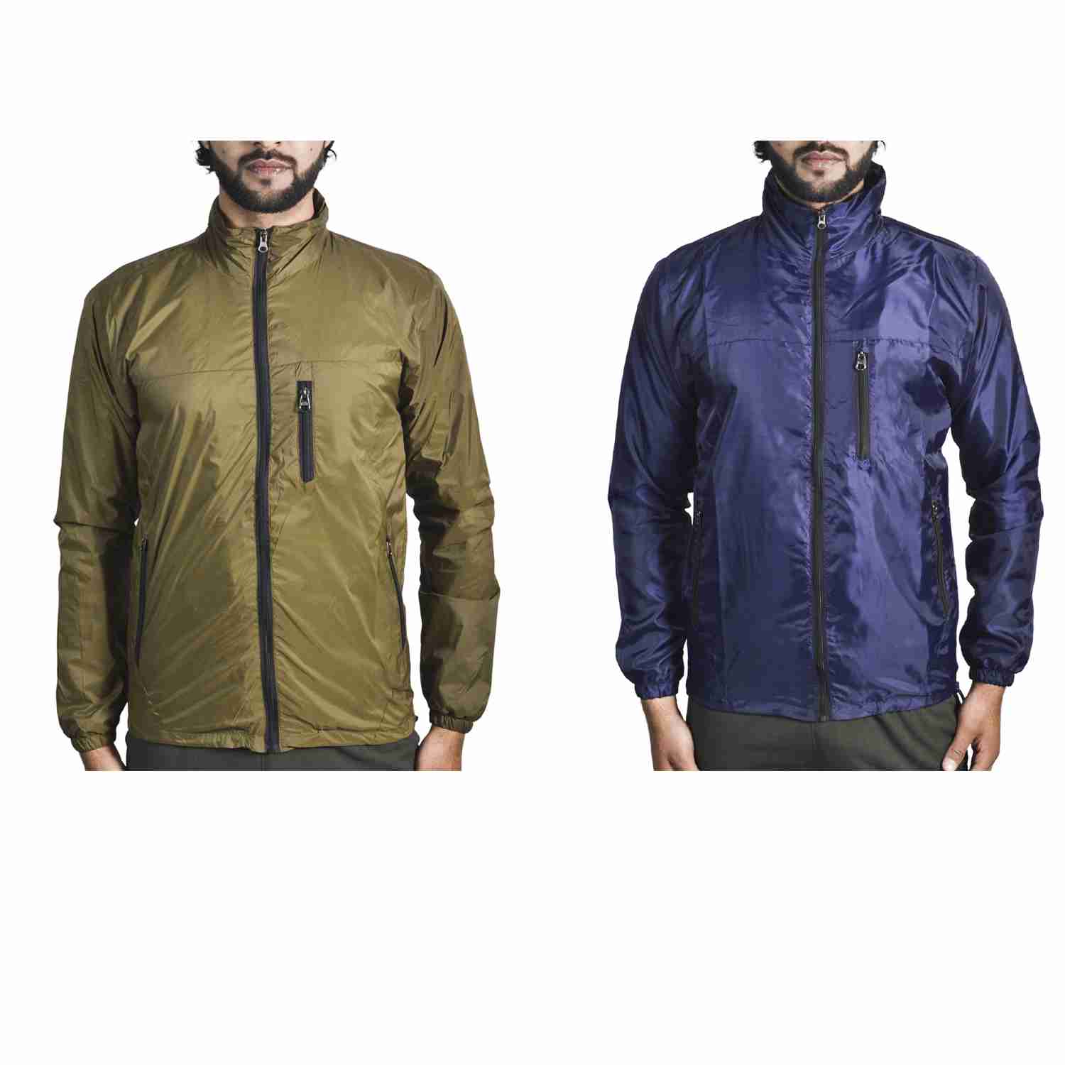 Set Of 2 Waterproof and Windproof Jackets For Men Windcheater Jacket By Arushi
