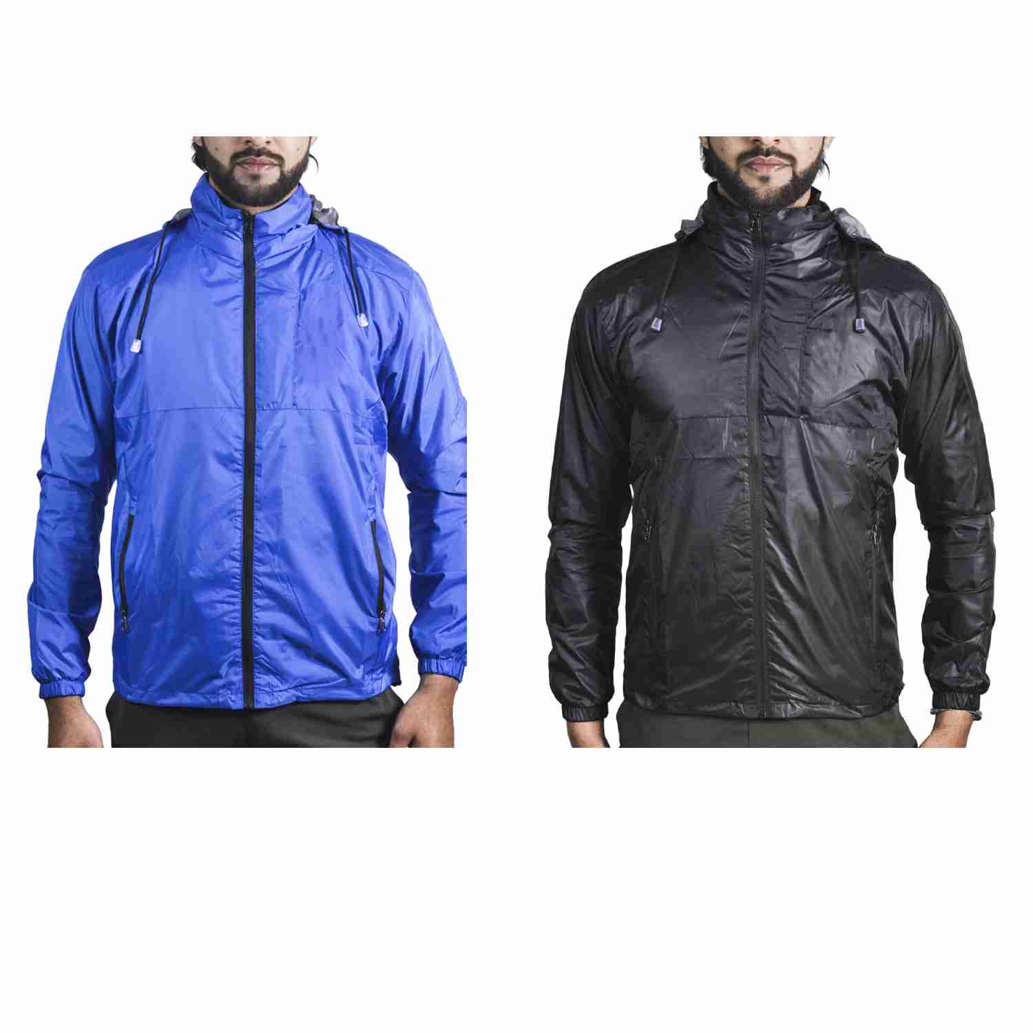 Set Of 2 Waterproof and Windproof Jackets For Men Windcheater Jacket By Arushi