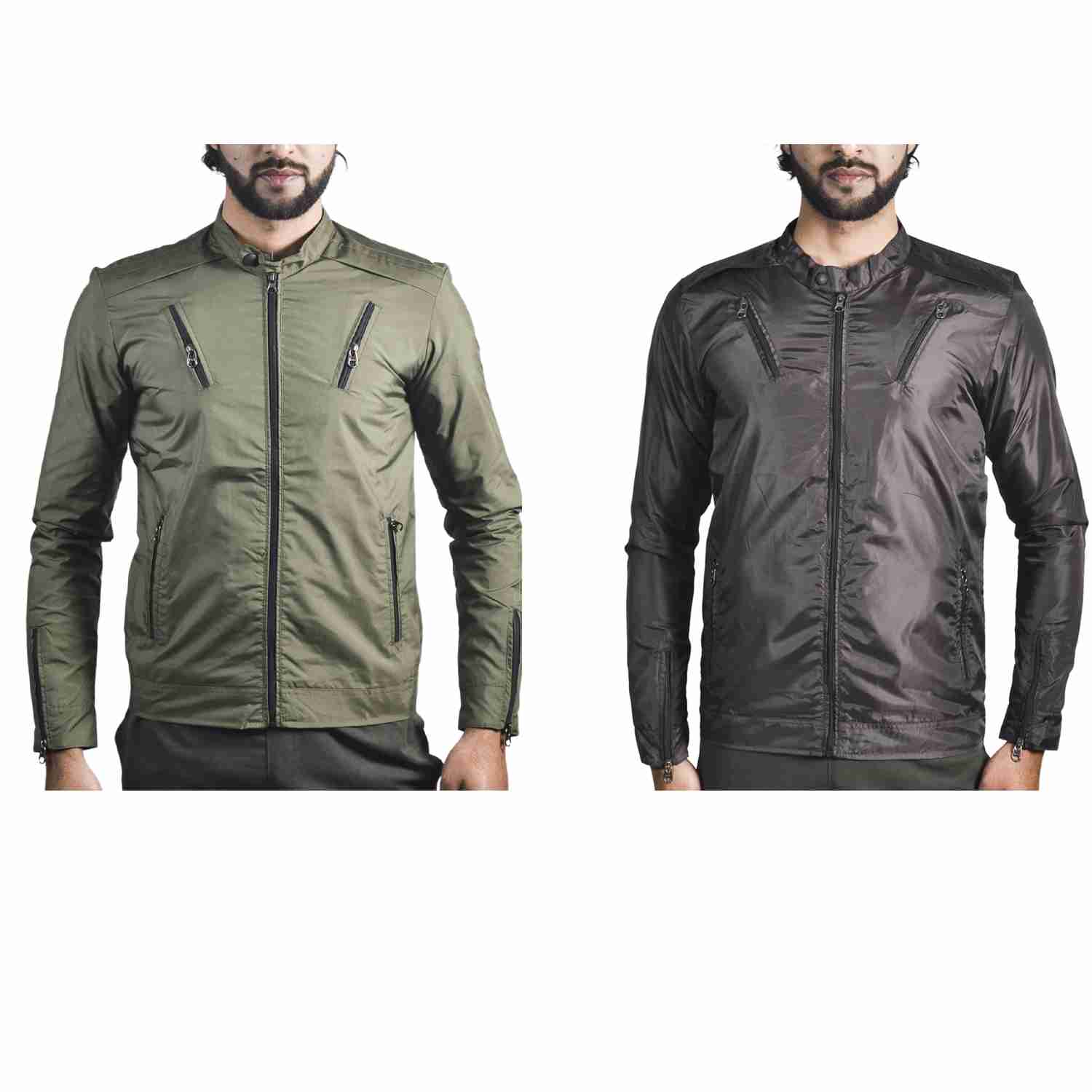 Set Of 2 Waterproof and Windproof Jackets For Men Windcheater Jacket By Arushi