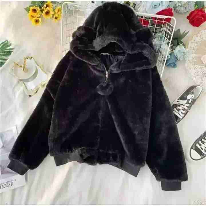Solid Fur Jacket For Women By Arushi