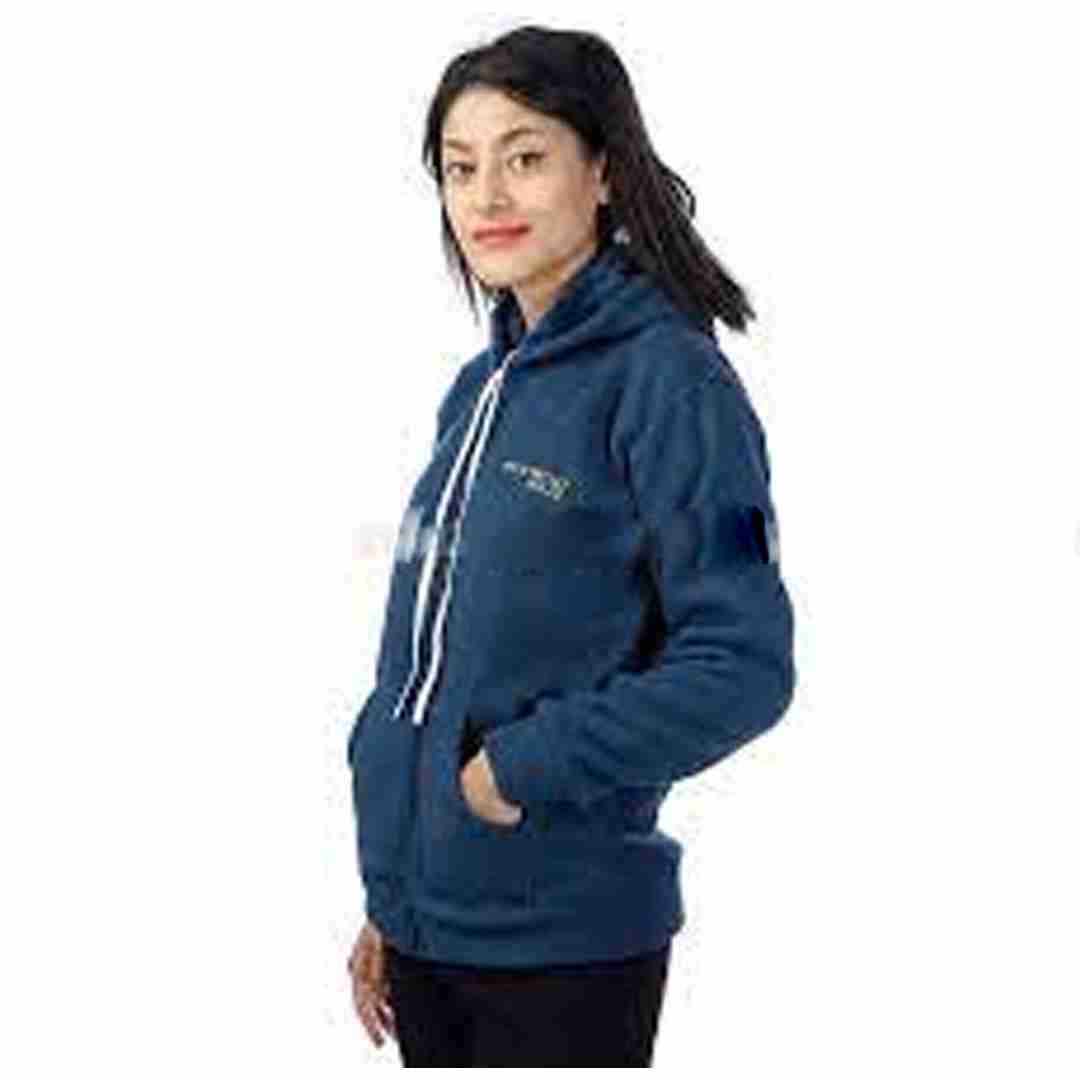 Front Zippered Polar Fleece Jacket/Hoodie By Arushi