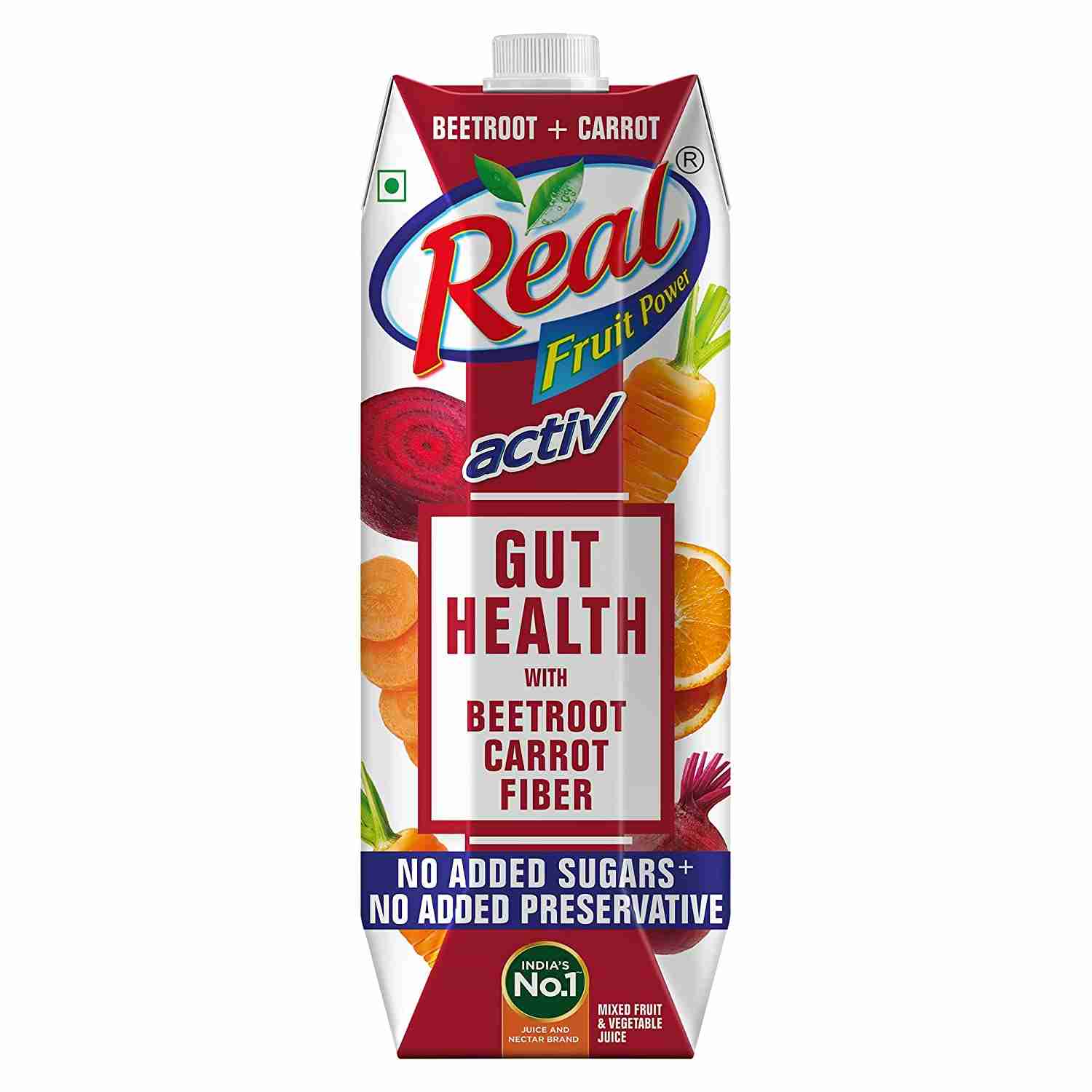 Dabur Real Activ Beetroot carrot 1 Ltr Slim Local