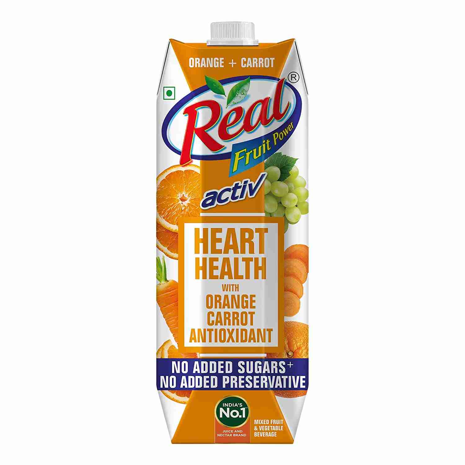 Dabur Real Activ Orange carrot (Bw) 1 Ltr