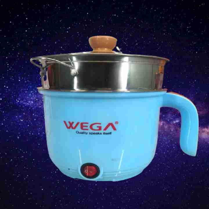 Wega 3 In 1 Multifunction Portable Electric Cooking Egg Boiler Steamer Rice Cooker Mo Mo Steamer 2L