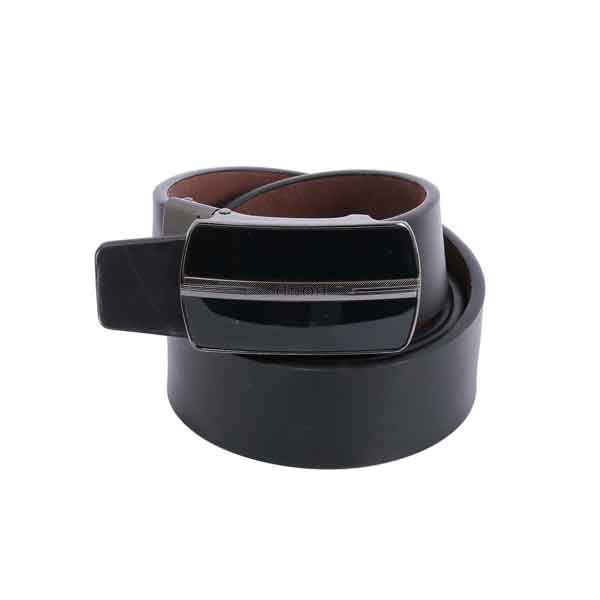 Combo Of 2 Black Plain Formal Belt For Men