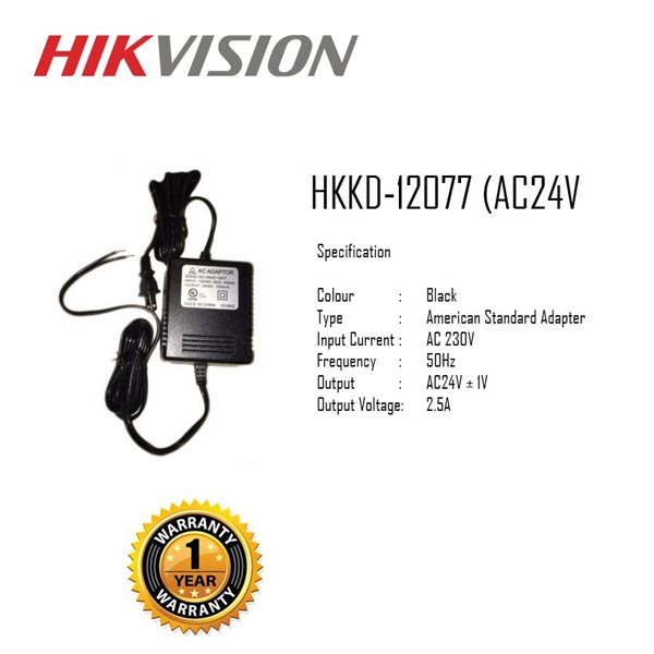 AC24V/2.5A, American standard plug HKKD-12077
