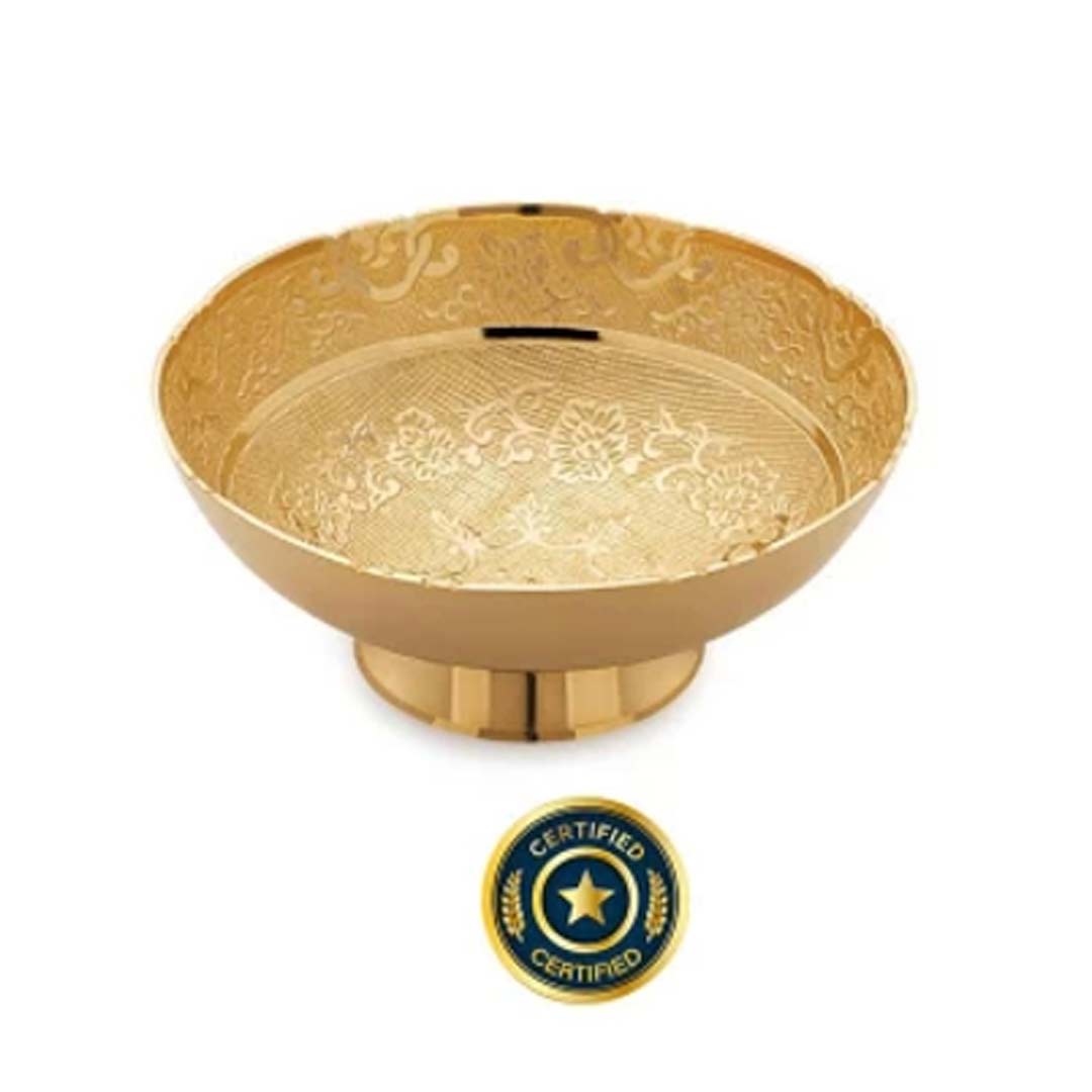 Unirize 24 k Gold Plated Bowl (with Lab Certificate)