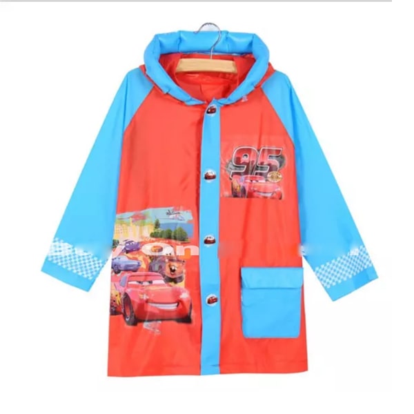 Kids Unisex Solid Cartoon Printed Raincoat(Print May Vary)