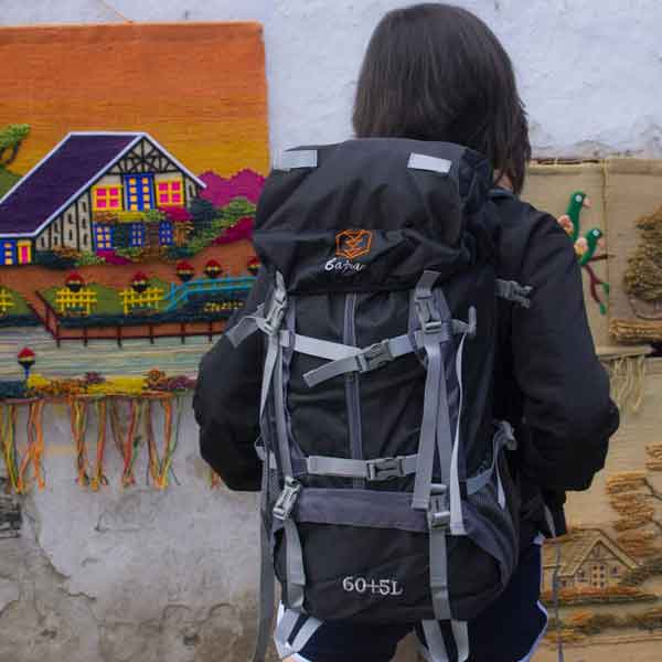 60+5L Climbing Hiking Molle Backpack Waterproof Rucksack Camping Trekking Mountaineering Backpack Sport Travel Bag