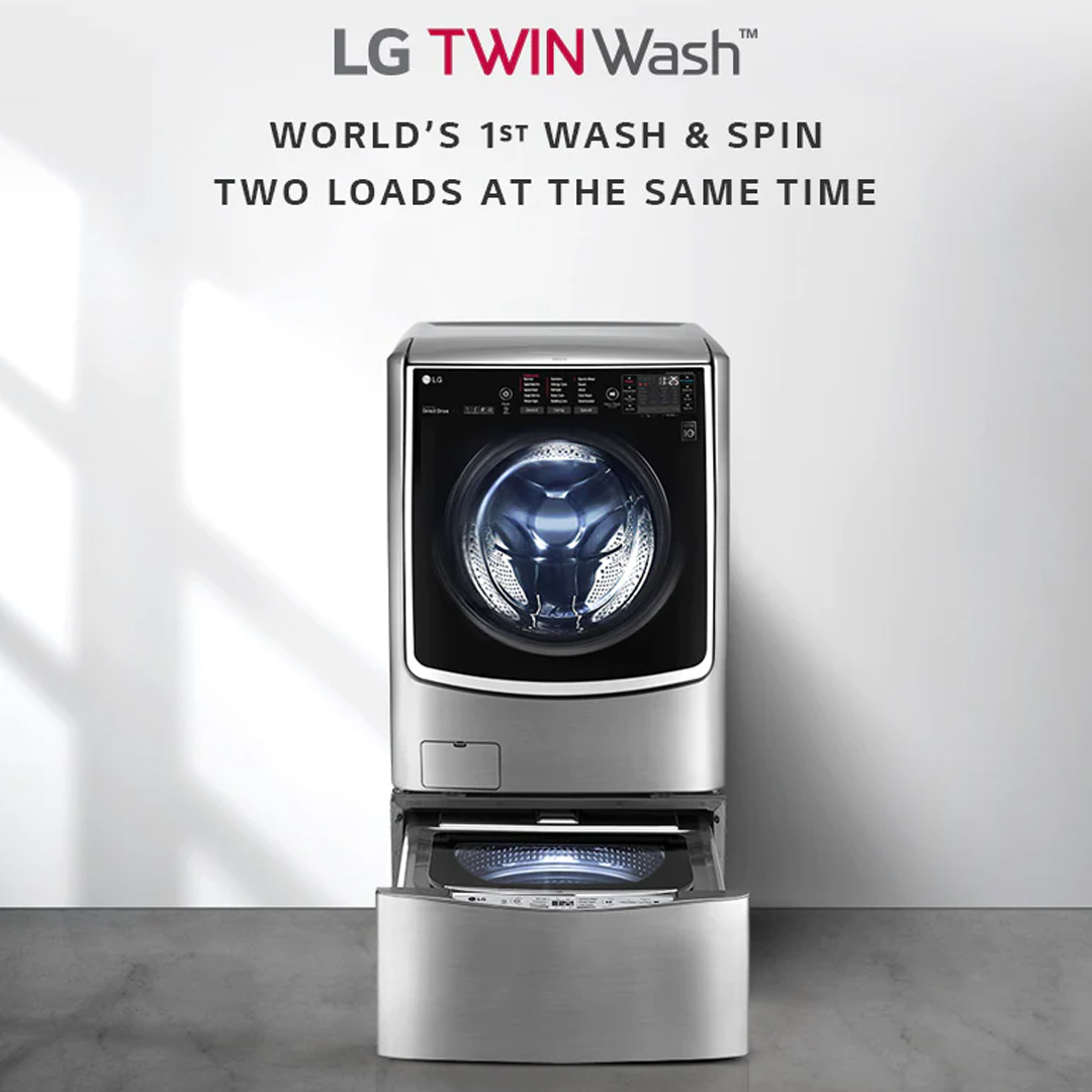 LG TWIN WASH (WASHING MACHING) F2721HTWV/T2735NTWW