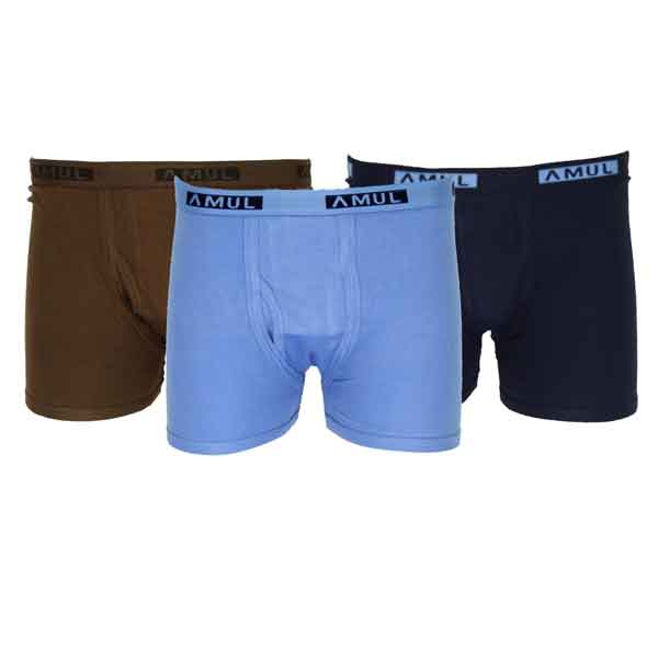 Pack Of 3 Amul Men Long Cotton Fine Underwear