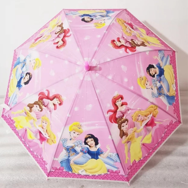 Solid Kids Unisex Cartoon Printed Umbrella