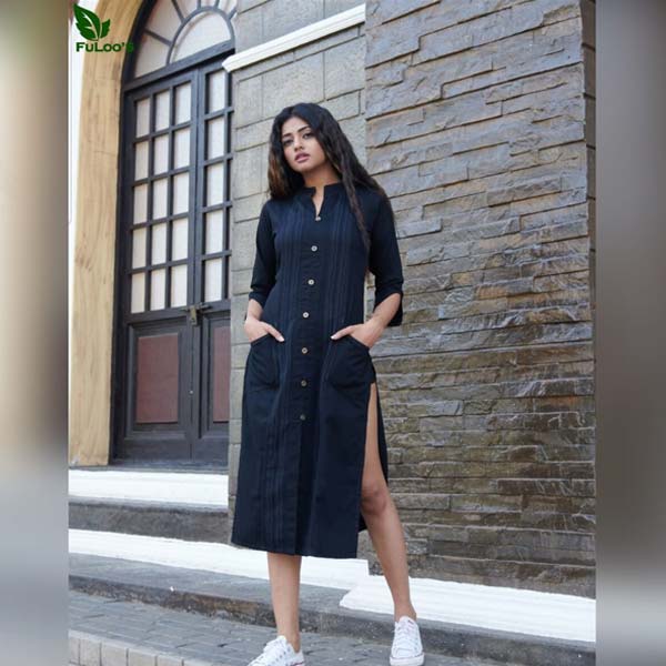FuLoo's Lighter Denim Western Kurti # 1013