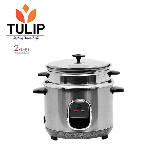 Tulip Steel Deluxe Rice Cooker – 1.8 Liter