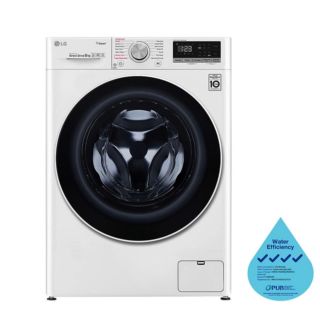 LG Washing Machine (FV1408S4WN) 8kg