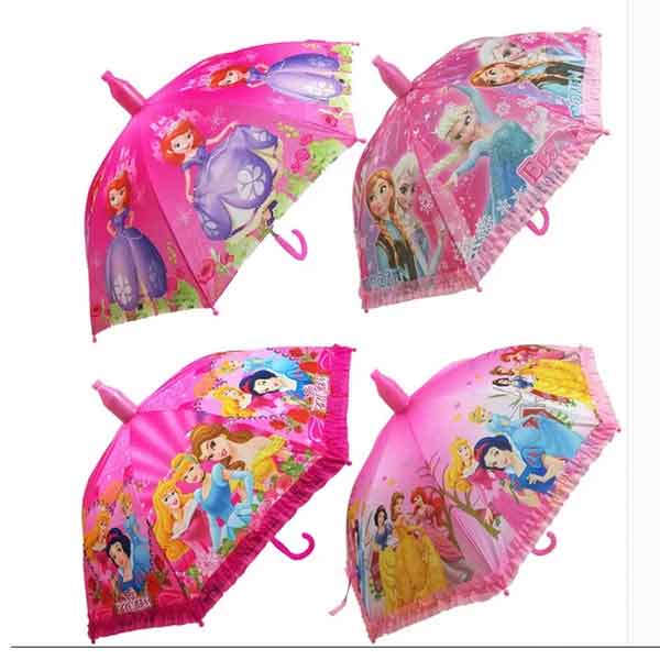 Solid Kids Unisex Cartoon Printed Umbrella