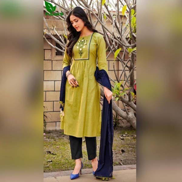 FuLoo's Maze Pure Cotton Designer Kurti in 3 set #03
