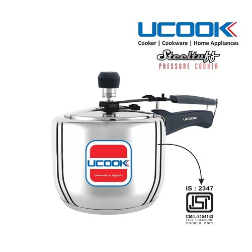 United Steeltuff Pressure Cooker (Induction Compatible)
