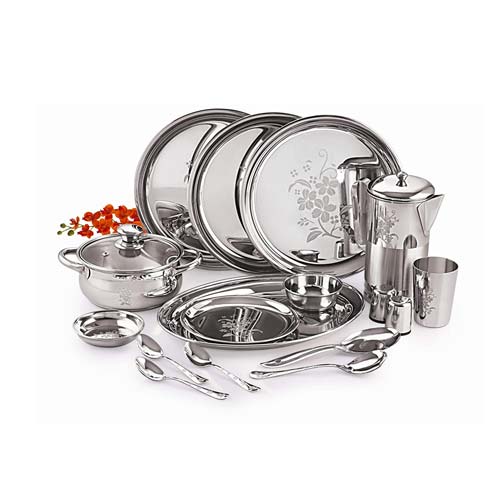 Neelam Dinner Set (Laser Etching)