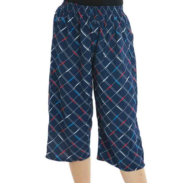 Floral Cotton Designed Quarter Shorts For Women (Print May Vary)