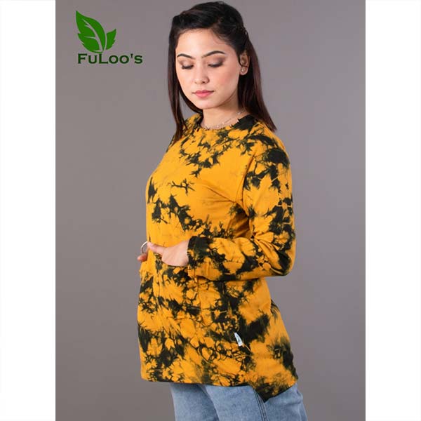 FuLoo's Rough Tie-die T- Shirt for Women