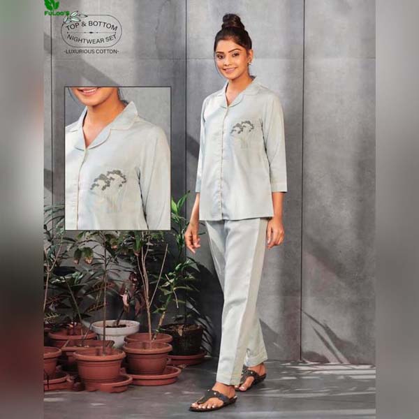 FuLoo's Nightwear / Loungewear in Pure Cotton for Women WC-04