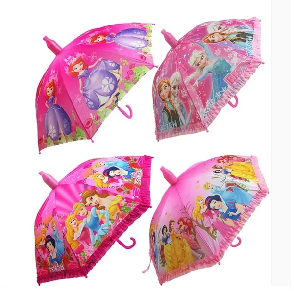 Solid Kids Unisex Cartoon Printed Umbrella